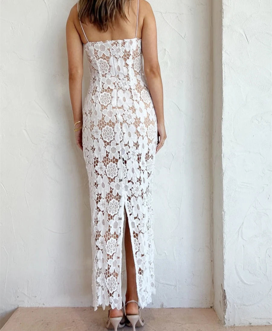 Puloru Lace Crochet Dress